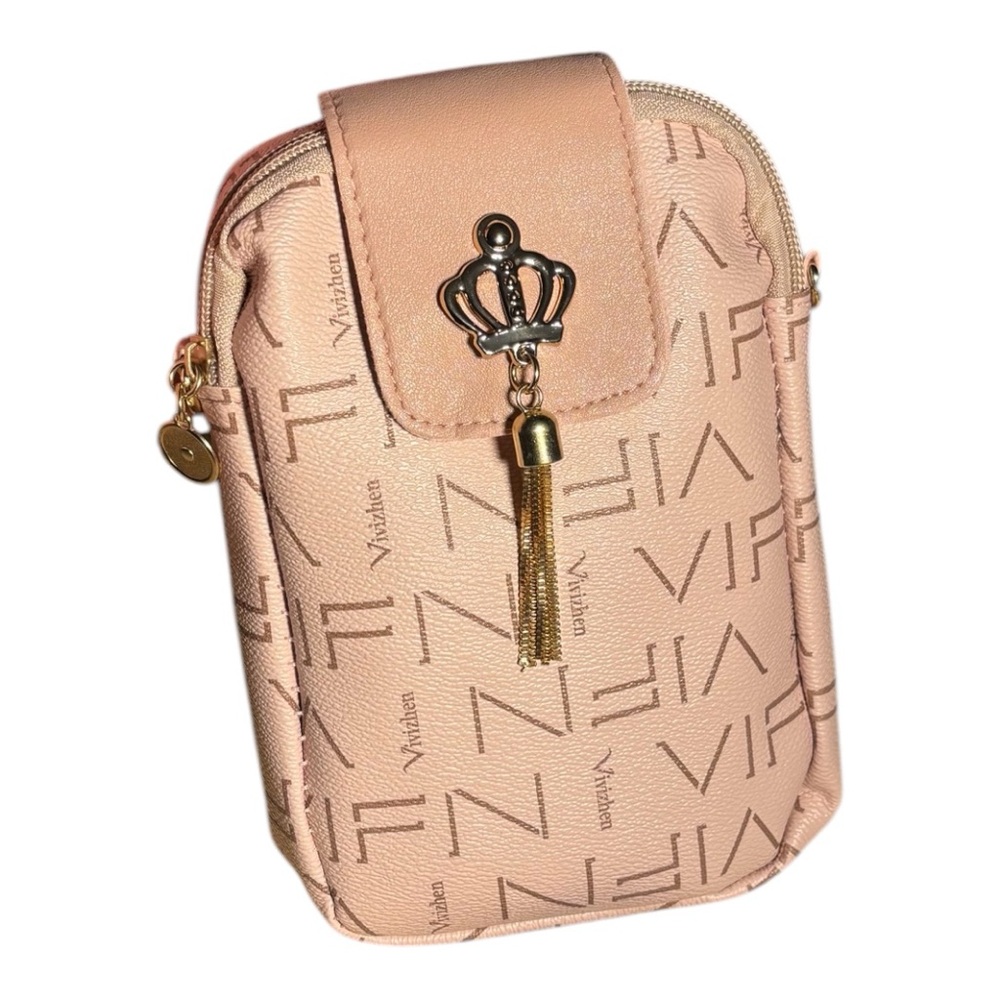 NEW Cute pink travel strolling crossbody purse bag